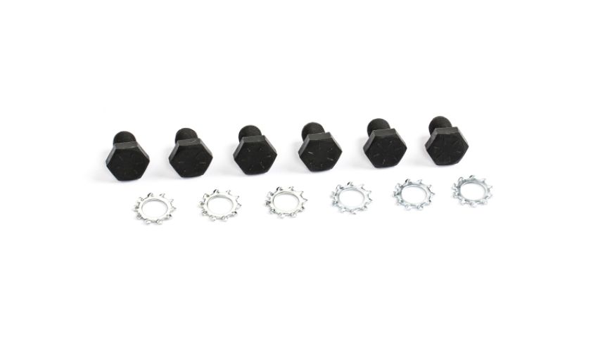 Cometic Gasket CF1007 Cometic Flexplate Bolts 7/16 - 20 x 11/16in - Grade 8 With Black Oxide Finish and Lock Washers