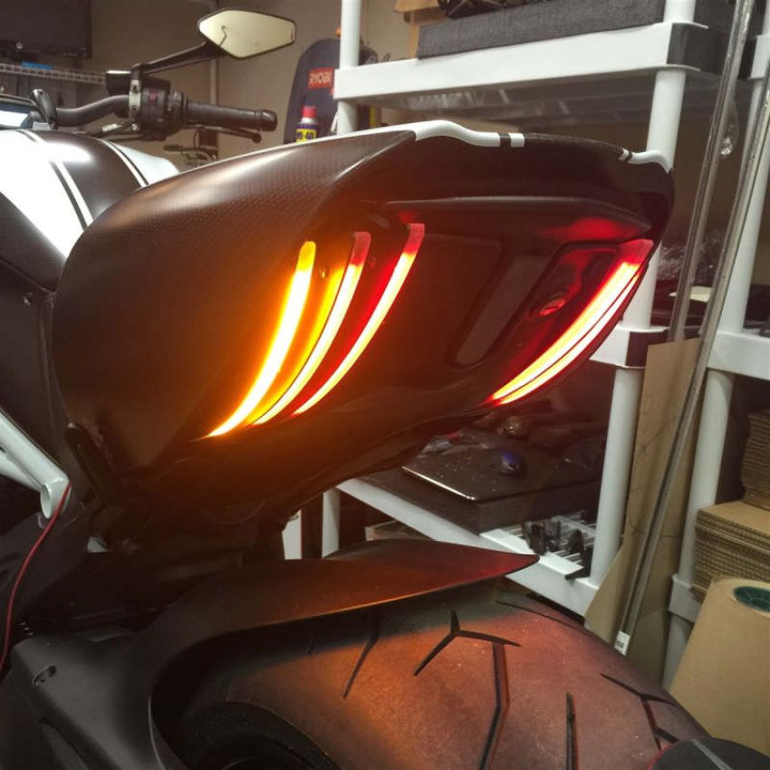 New Rage Cycles DVL-RTB-EU 10-19 Ducati Diavel Rear Turn Signals