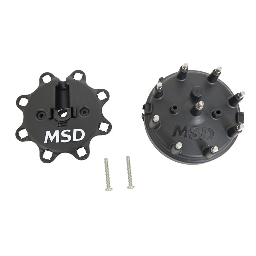 MSD IGNITION MSD84083 Distributor Cap - Ford HEI- Black