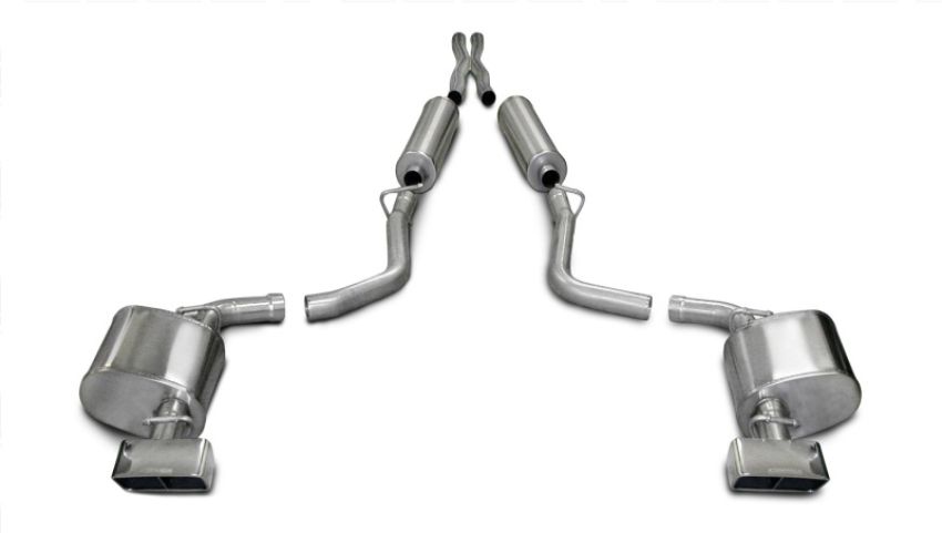 CORSA Performance 14437 Corsa 2009-2010 Dodge Challenger R/T 5.7L V8 Manual Polished Xtreme Cat-Back Exhaust
