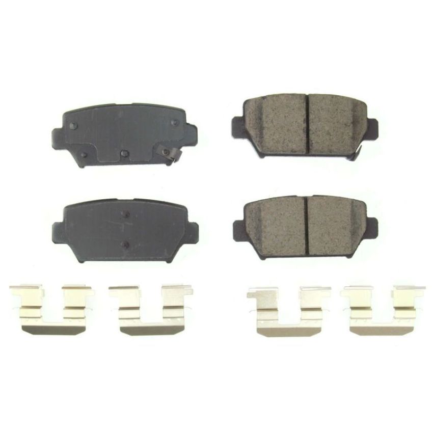 PowerStop 17-2156 PowerStop - Z17 Low-Dust Ceramic Brake Pads with Hardware