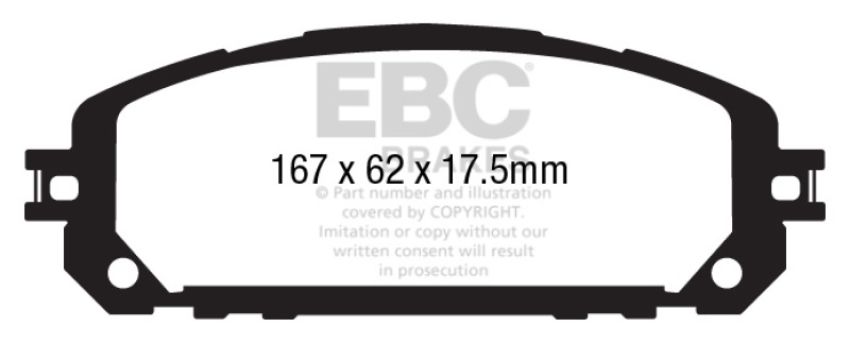 EBC Brakes DP63030 6000 Series Greenstuff Truck/SUV Brakes Disc Pads