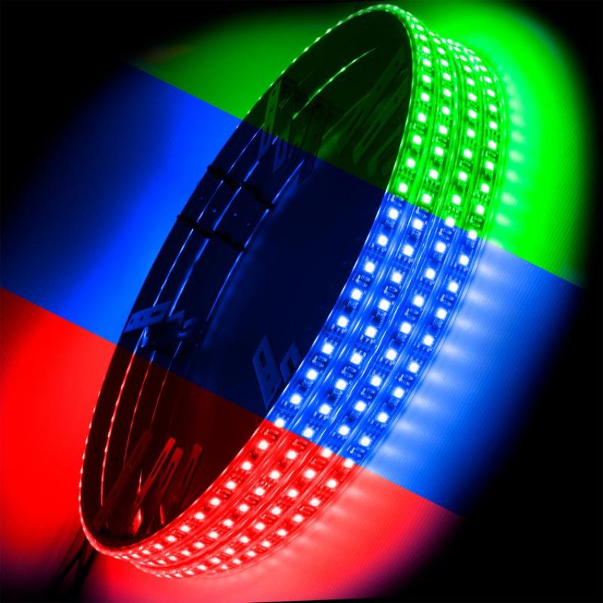 Oracle Lighting 4215-334 ORACLE Lighting LED Illuminated Wheel Rings - ColorSHIFT with No Remote