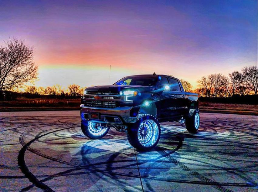 Oracle Lighting 4215-334 ORACLE Lighting LED Illuminated Wheel Rings - ColorSHIFT with No Remote