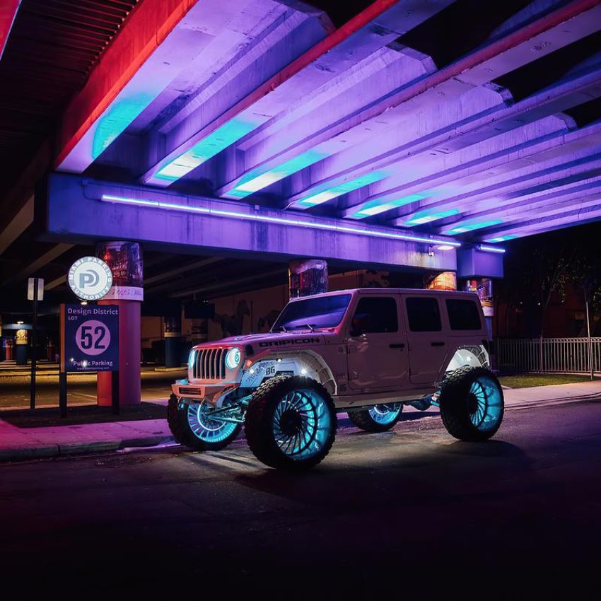 Oracle Lighting 4215-334 ORACLE Lighting LED Illuminated Wheel Rings - ColorSHIFT with No Remote
