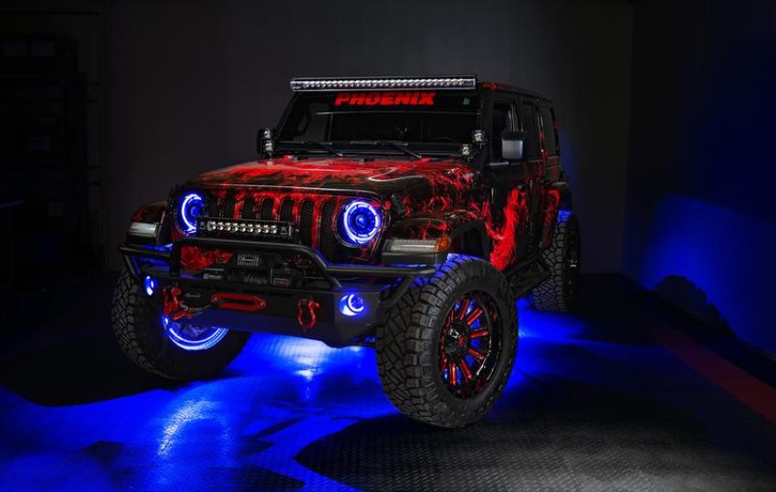 Oracle Lighting 4215-334 ORACLE Lighting LED Illuminated Wheel Rings - ColorSHIFT with No Remote