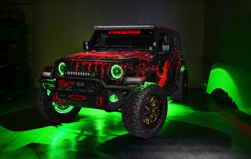 Oracle Lighting 4215-334 ORACLE Lighting LED Illuminated Wheel Rings - ColorSHIFT with No Remote