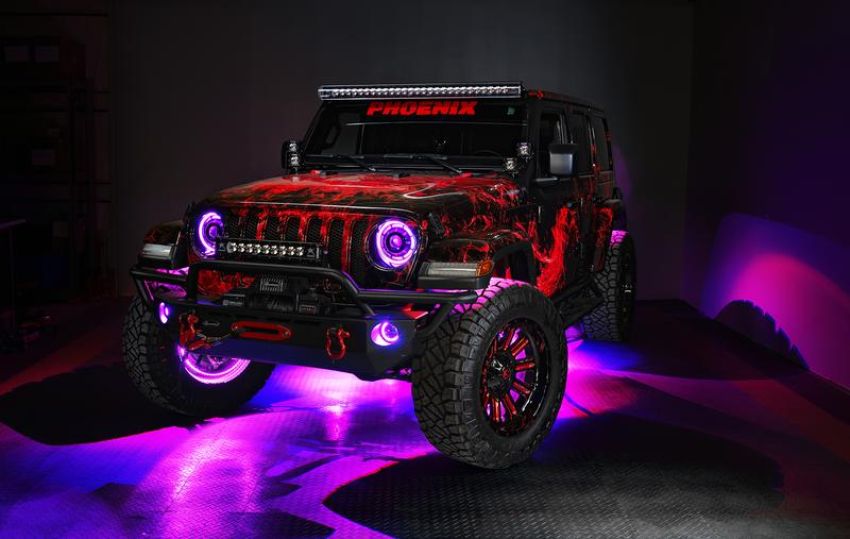 Oracle Lighting 4215-334 ORACLE Lighting LED Illuminated Wheel Rings - ColorSHIFT with No Remote