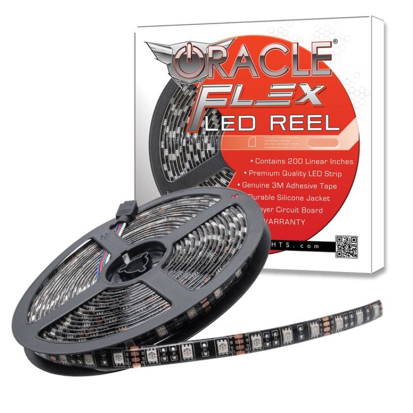 Oracle Lighting 4223-001 Exterior Black Flex LED Spool, White