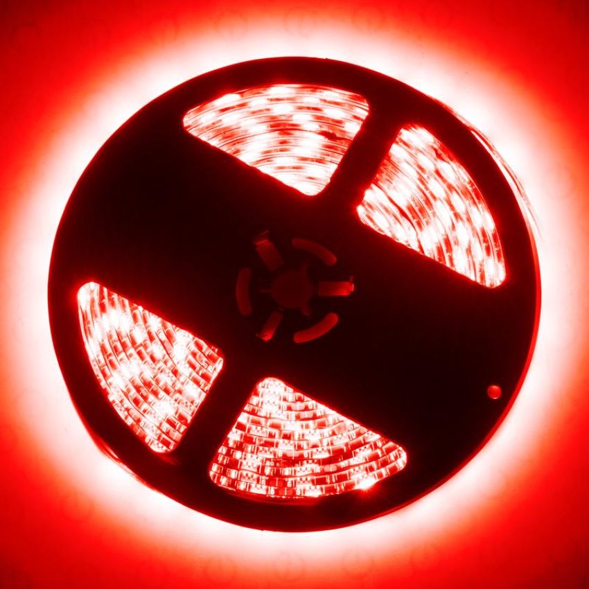 Oracle Lighting 4223-003 Exterior Black Flex LED Spool, Red