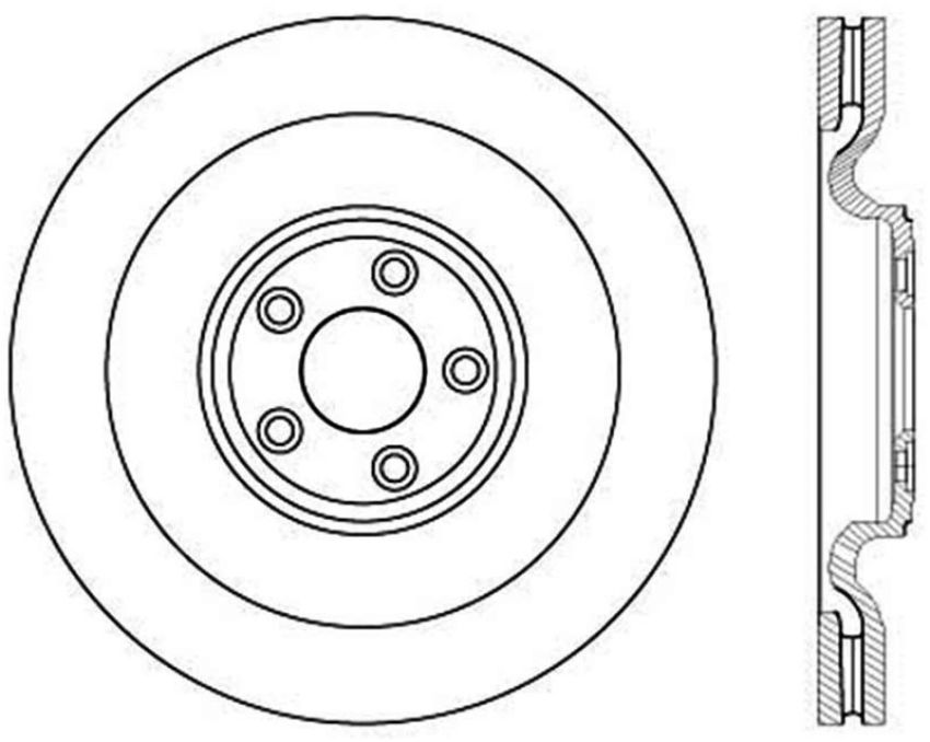 Stoptech 128.20030R Drilled Sport Brake Rotor