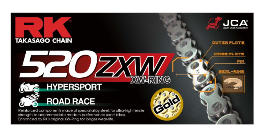 RK Chain GG520ZXW-150 520ZXW-150 - Gold