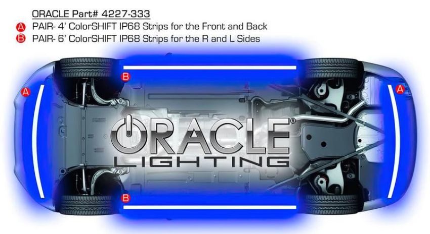 Oracle Lighting 4227-333 ORACLE Lighting Universal ColorSHIFT LED Underbody Kit