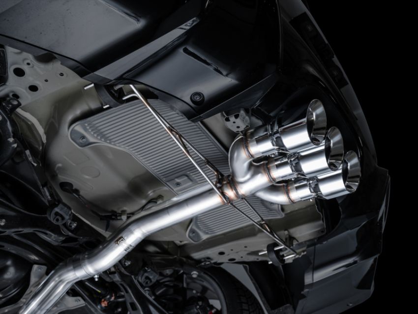 AWE Tuning 3020-52335 2024 Acura Integra Type S DE5 FWD Track Edition Exhaust w/ Triple Chrome Silver Tips