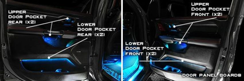 Oracle Lighting 4235-333 2019-2024 RAM Complete Interior Ambient Lighting ColorSHIFT RGB Conversion Kit