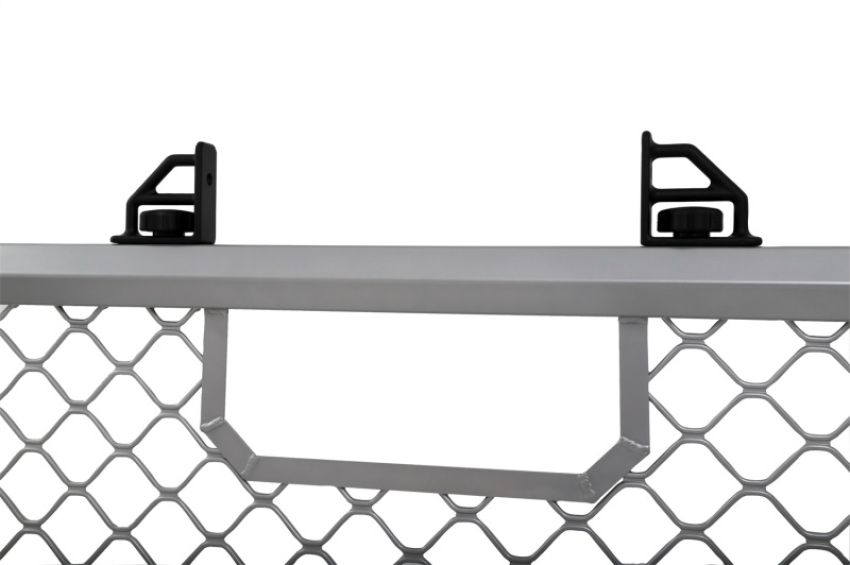 Dee Zee DZ95072R Deezee 17-23 Ford SuperDuty Cargo Management Cab Rack - Silver Mesh