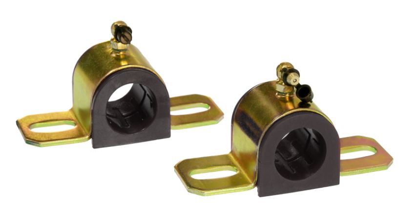 Prothane 19-1210-BL Universal 90 Deg Greasable Sway Bar Bushings - 1 1/8in - Type B Bracket - Black