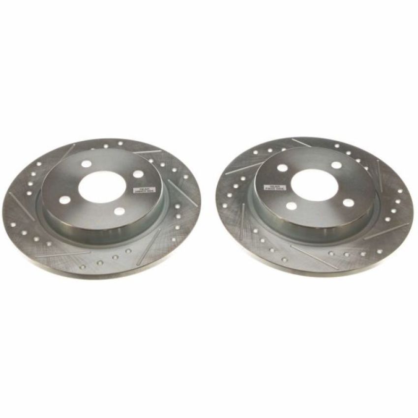 PowerStop AR85193XPR PowerStop Evolution Performance Drilled, Slotted & Plated Brake Rotor Pair