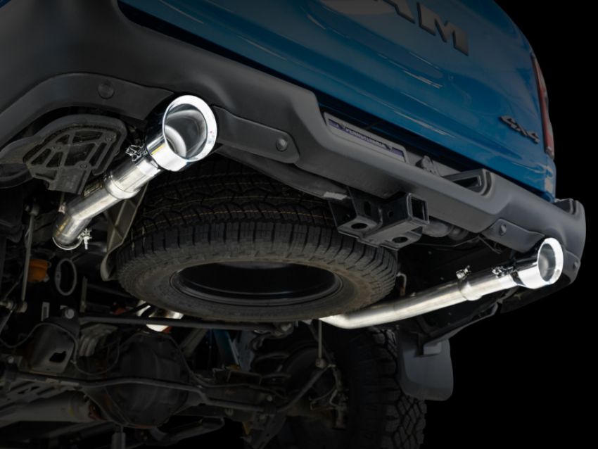 AWE Tuning 3015-32005 19-21 RAM 1500 5.7L (w/Cutouts) 0FG Dual Rear Exit Cat-Back Exhaust - Chrome Silver Tips