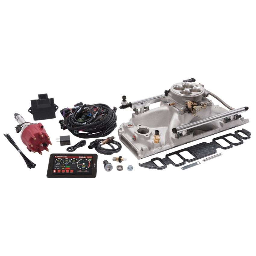 Edelbrock 35850 Pro Flo 4 EFI System Seq Port BBC Rect Port 625 Max HP 35lb/hr Satin Finish