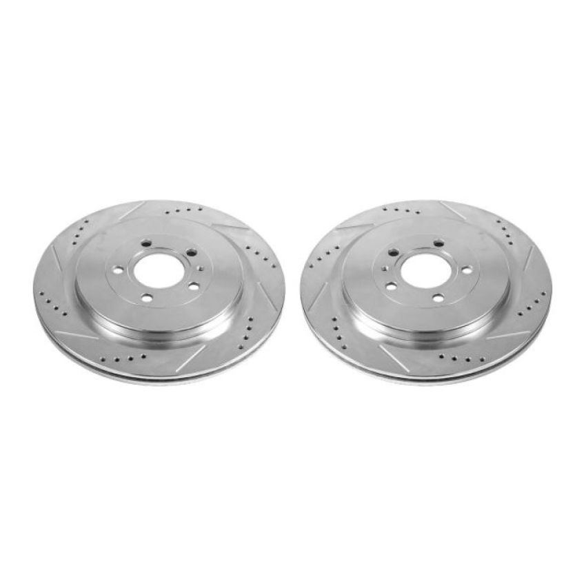 PowerStop AR85152XPR PowerStop Evolution Performance Drilled, Slotted & Plated Brake Rotor Pair