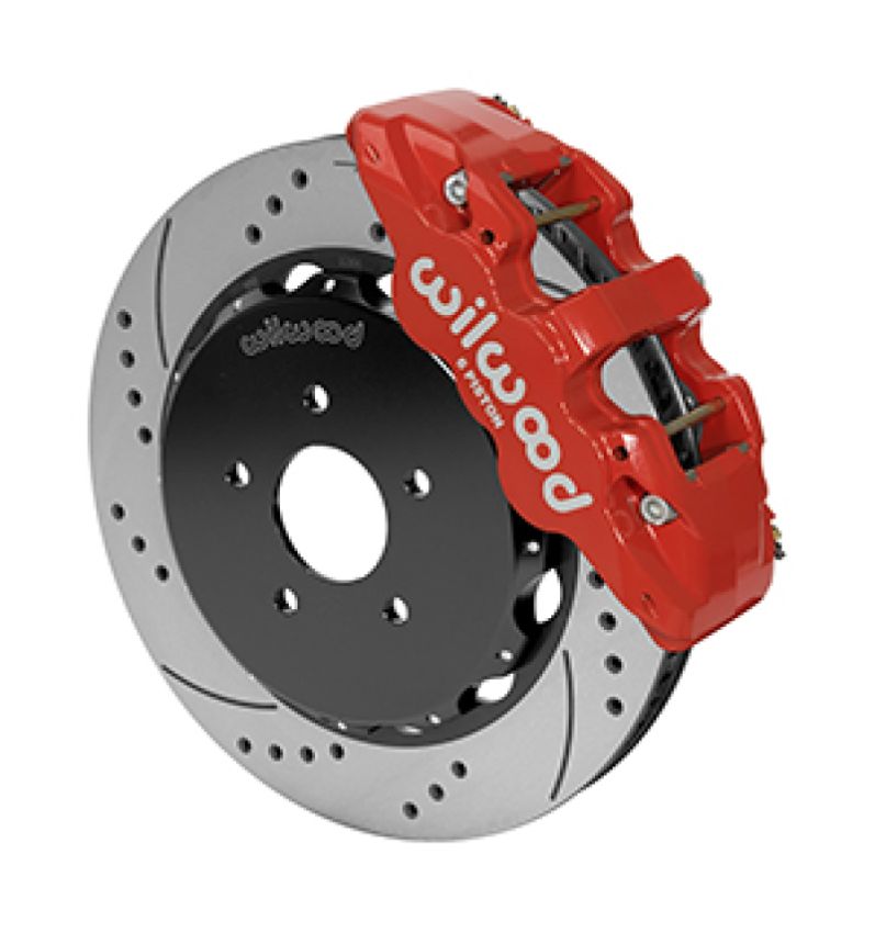 Wilwood 140-14878-DR Narrow Superlite 4R Rear Big Brake Kit Mopar/Dana 14in Drilled/Slotted Rotor