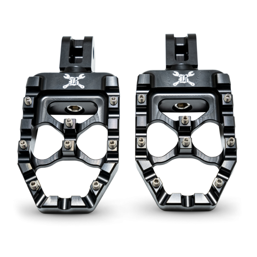 Burly Brand B13-1017B 18-24 M8 Softail MX-Evolution Passenger Pegs - Black