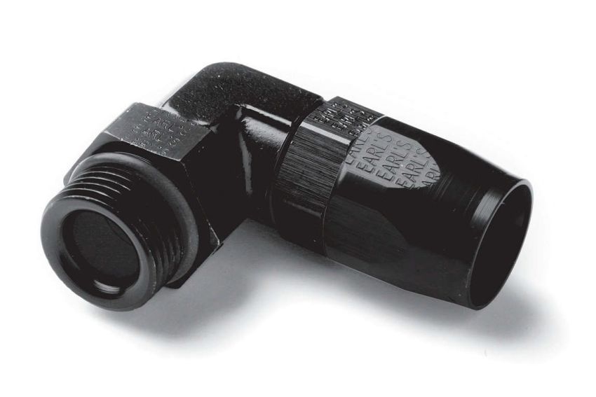 EARLS EARAT849010ERL 90 Deg #10 to #10 Swivel Fitting Black