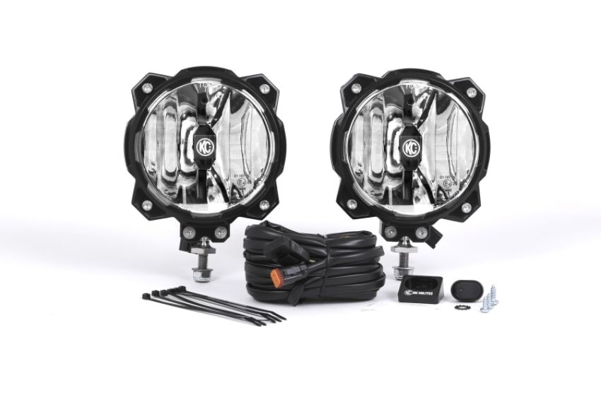 KC HiLiTES 91301 KC Pro6 Gravity LED 6in Infinity Ring Spot 2-Light System Universal