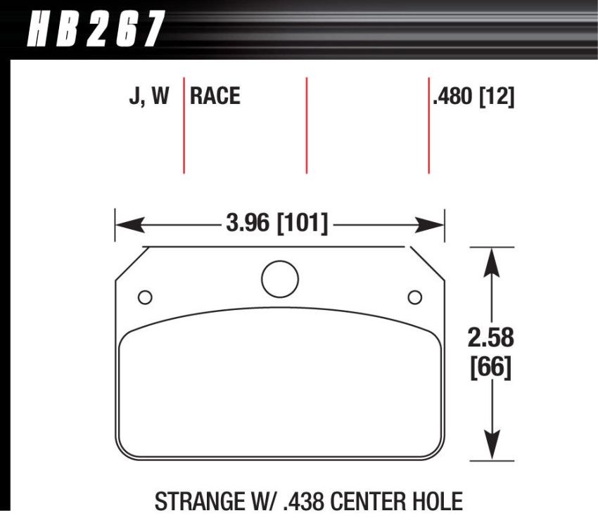 Hawk Performance HB267W.480 DTC-30 Disc Brake Pad