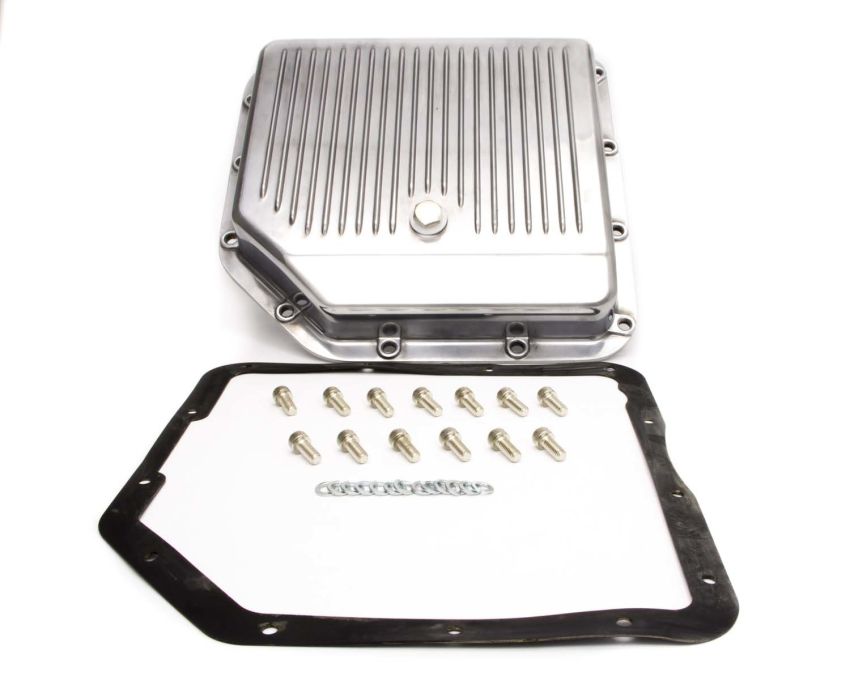 RACING POWER CO-PACKAGED RPCR8491 TH350 Aluminum Trans Pan Polished 350 turbo Pan