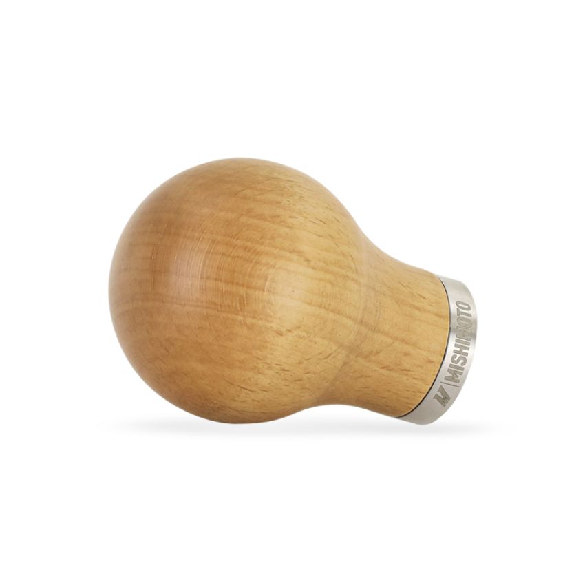 Mishimoto Round Steel Core Wood Shift Knob - Beech
