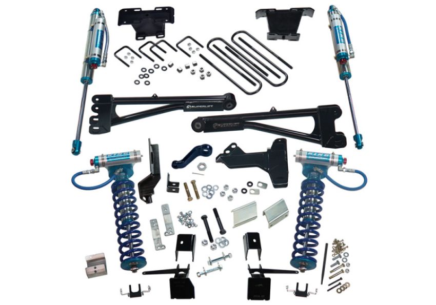 Superlift K169KG 17-19 Ford F-250 SD 4WD (Diesel) 6in Radius Arm Lift Kit King Fr Coils/RR Reservoir Shocks
