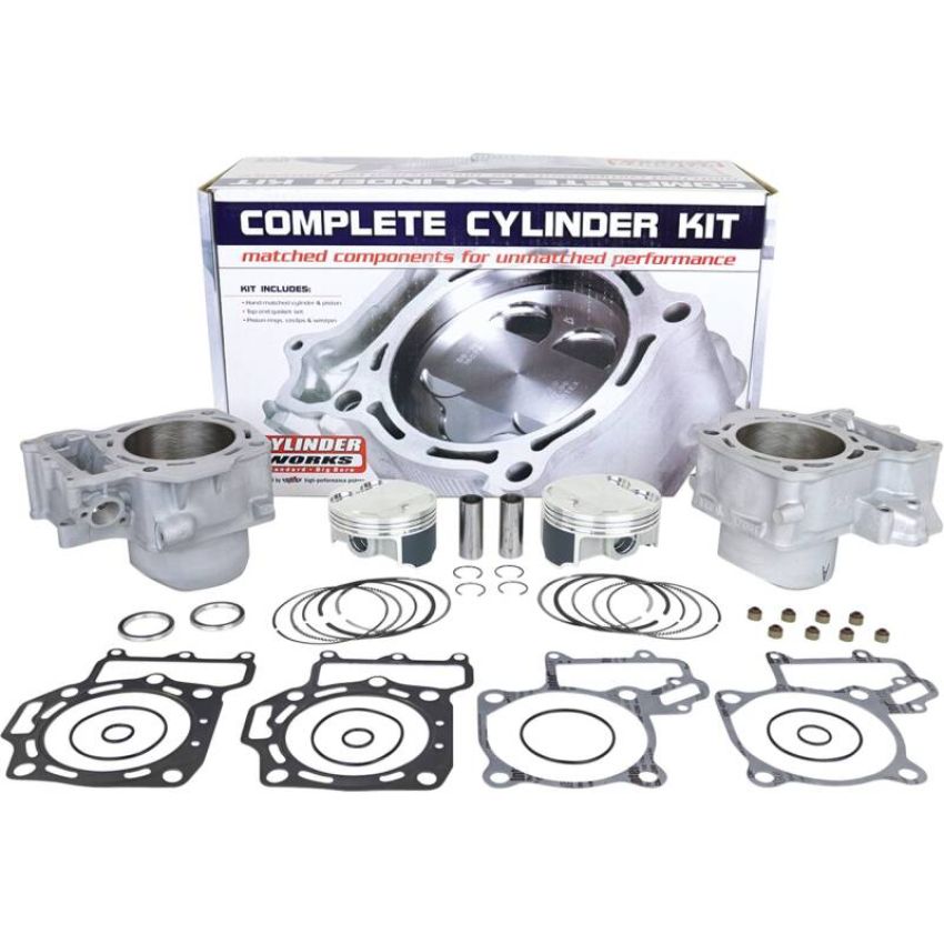 Cylinder Works 30007-K04HC Cyl Works 15-21 Kawasaki KVF 750 Brute Force 4x4i 750cc STD Bore High Comp Cyl Kit 12.1:1 Comp