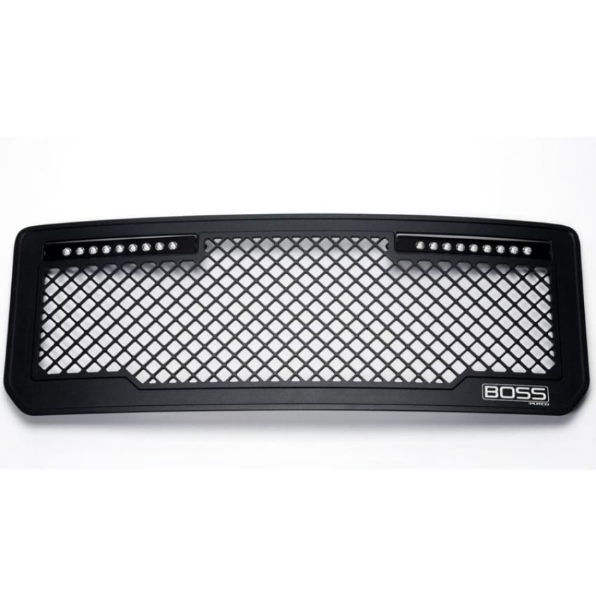 Putco 270535BL 15-19 GMC Sierra HD Lighted Boss Grille (Qty 2 - 10in Luminix Light Bars)