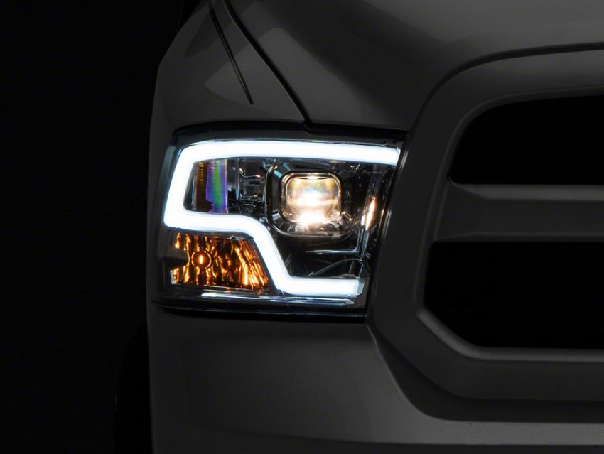 Raxiom R111517 09-18 Dodge RAM 1500 Non-Projector LED Halo Headlights- Chrome Housing (Clear Lens)