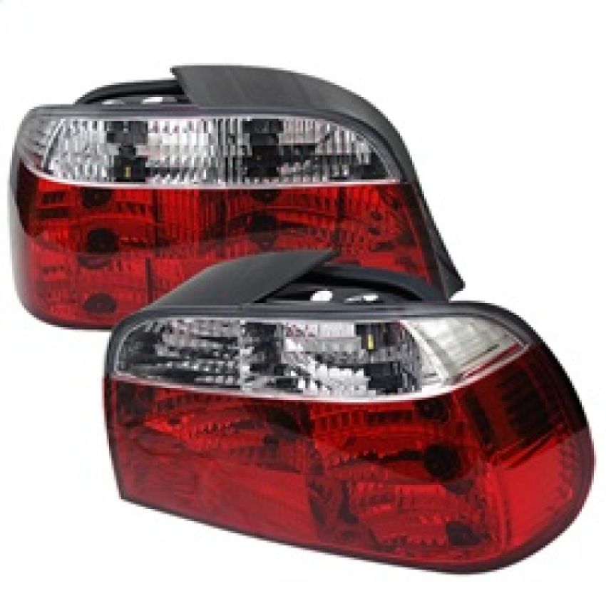 SPYDER 5000651 Crystal Tail Lights - Red Clear