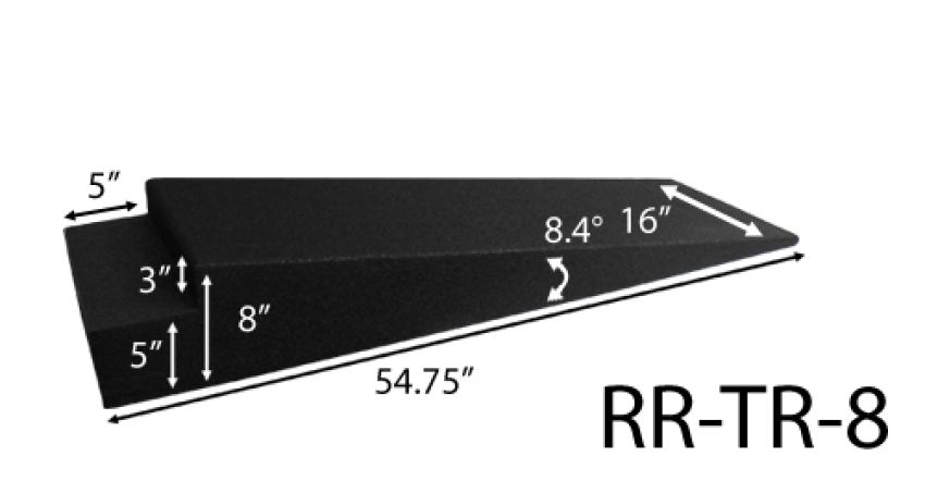 Race Ramps RR-TR-8 8in. Trailer Ramps - 8.7 Degree Approach Angle