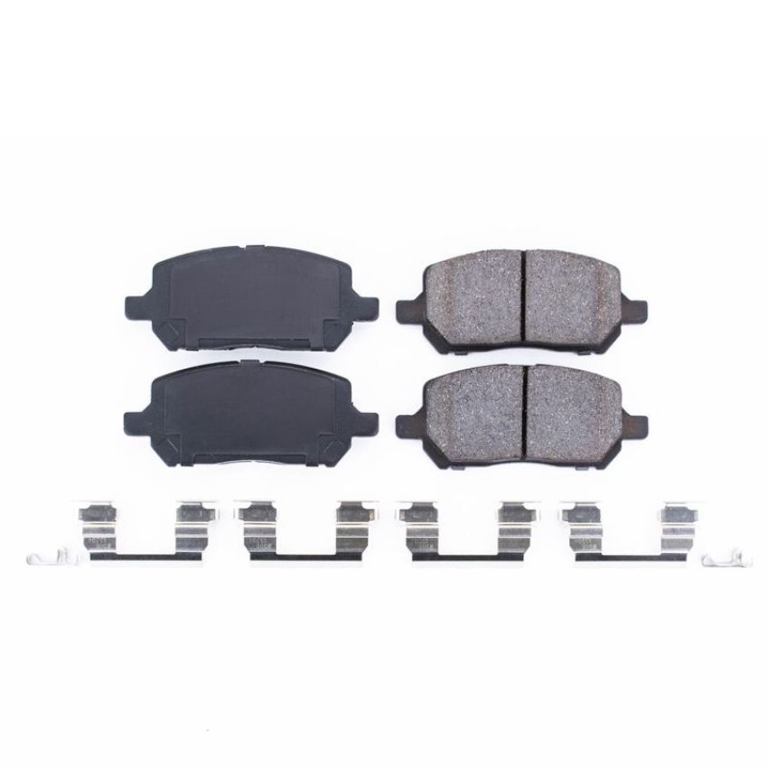 PowerStop 17-956 PowerStop - Z17 Low-Dust Ceramic Brake Pads with Hardware