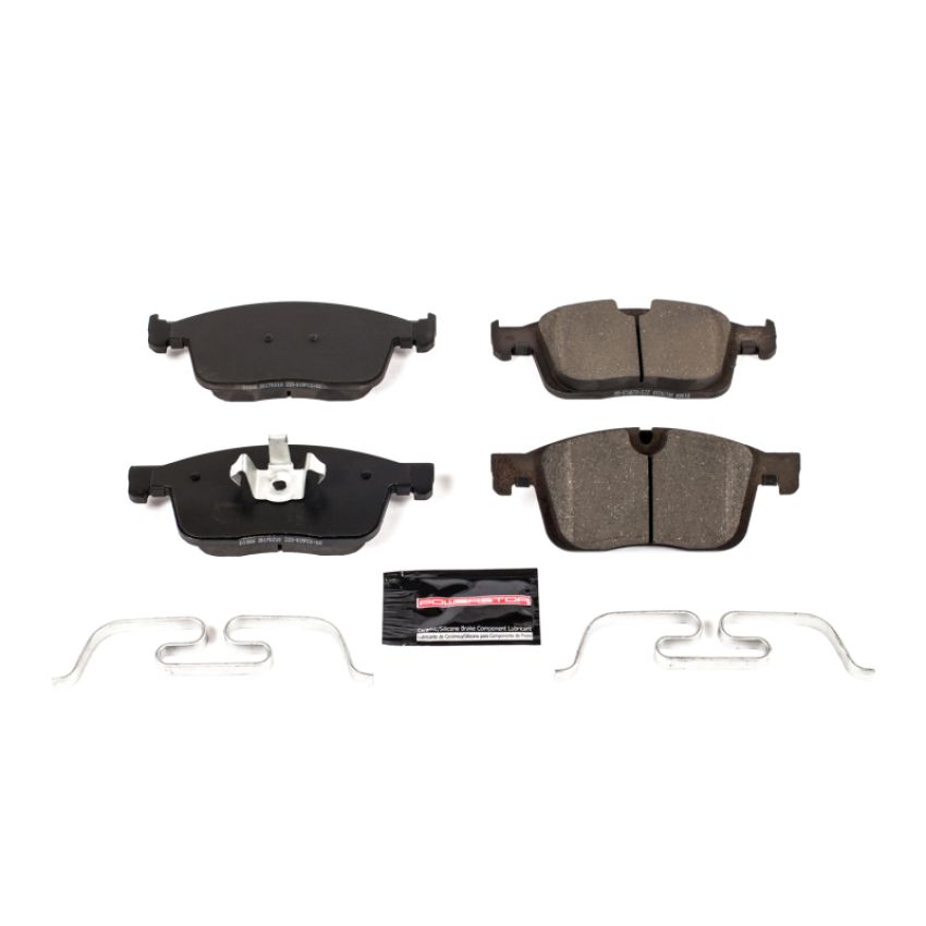 PowerStop Z23-1866 PowerStop - Z23 Daily Driver Carbon-Fiber Ceramic Brake Pads with Hardware Kit