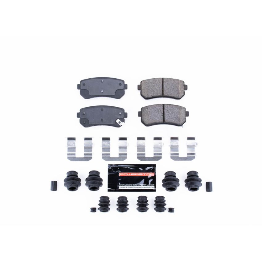PowerStop Z23-1157 PowerStop - Z23 Daily Driver Carbon-Fiber Ceramic Brake Pads with Hardware Kit