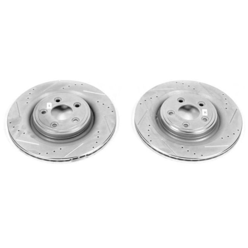 PowerStop EBR1042XPR PowerStop Evolution Performance Drilled, Slotted & Plated Brake Rotor Pair