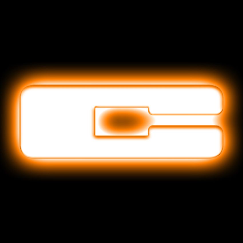Oracle Lighting 3140-C-005 Universal Illuminated LED Letter Badges - Matte White Surface Finish - C