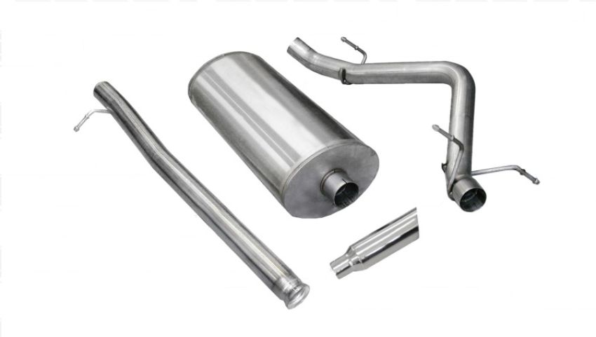 CORSA Performance 24905 Corsa 2010-2013 Chevrolet Silverado Ext. Cab/Std. Bed 1500 4.8L V8 Polished Sport Cat-Back Exhaust