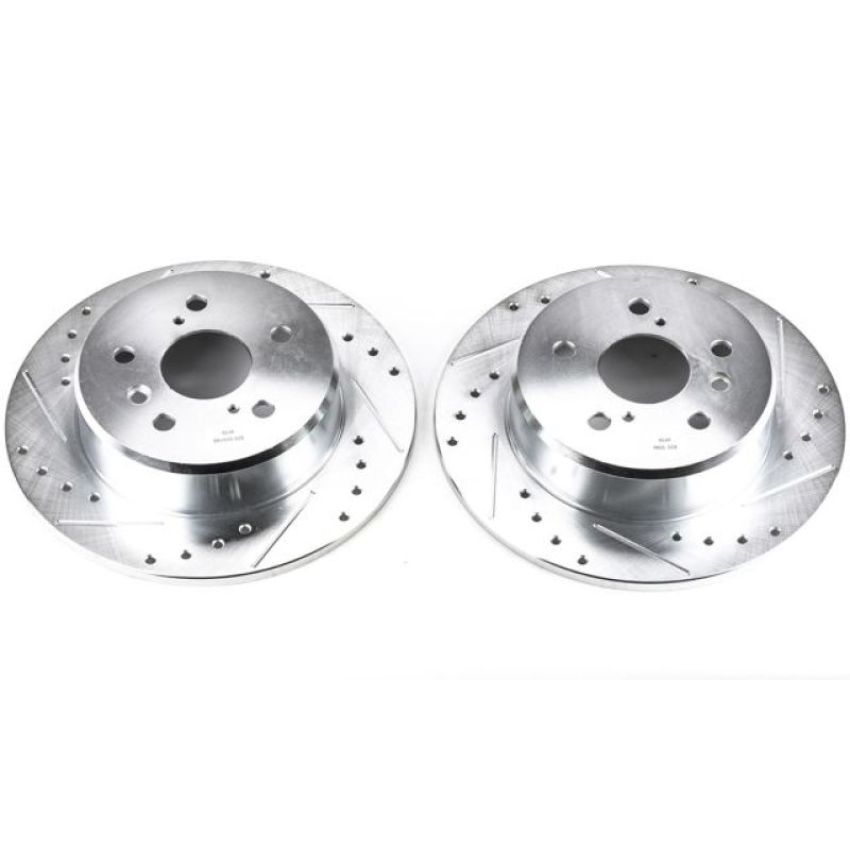 PowerStop JBR738XPR PowerStop Evolution Performance Drilled, Slotted & Plated Brake Rotor Pair