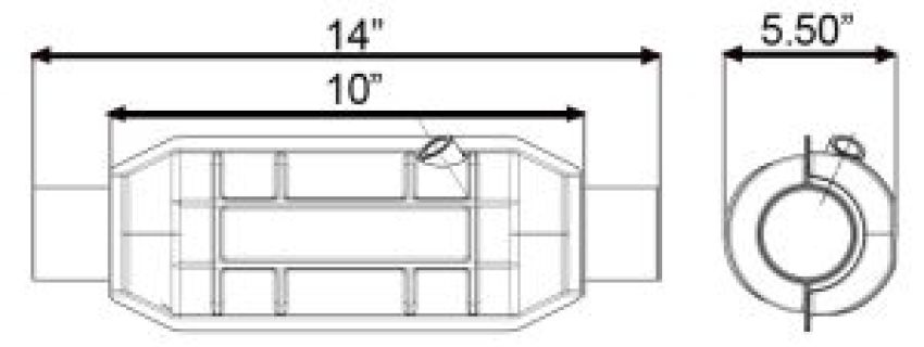 Different Trend Regular Catalytic Converters OBD II Epa Complant 43264