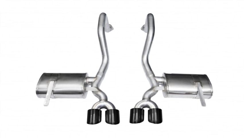 CORSA Performance 14961BLK Corsa 1997-2004 Chevrolet Corvette C5 Z06 5.7L V8 Black Xtreme Axle-Back Exhaust
