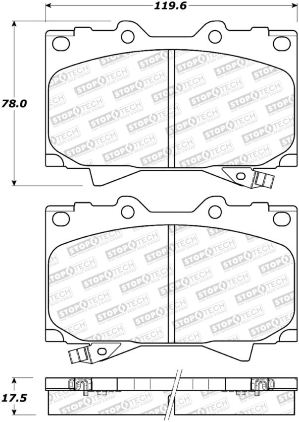 Stoptech 308.07720 Street Brake Pads