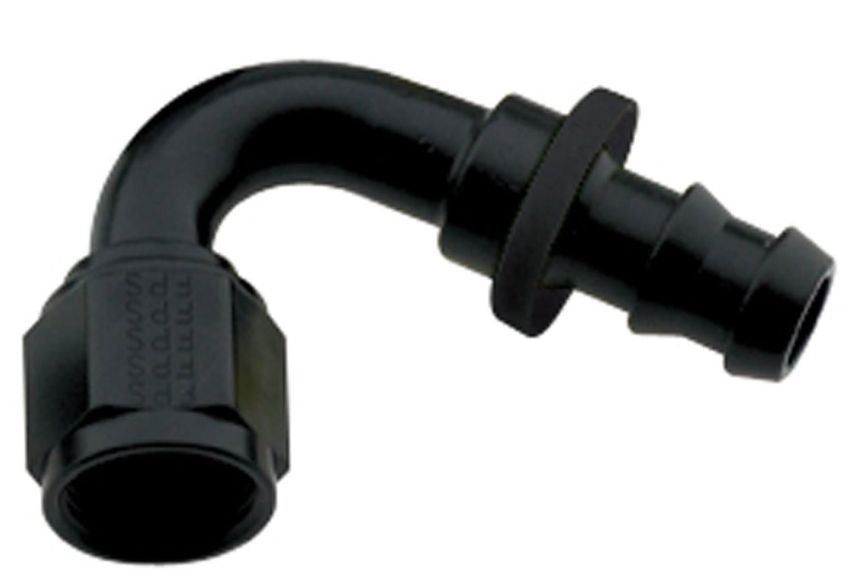 FRAGOLA FRG212016-BL Hose Fitting #16 120 Deg Push Lock Black