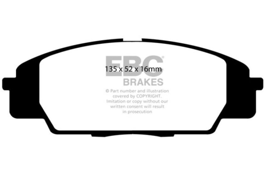 EBC Brakes DP31254C Redstuff Ceramic Low Dust Brake Pads